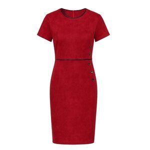 Enfocus Studio Red Velvet Sheath Dress size 10